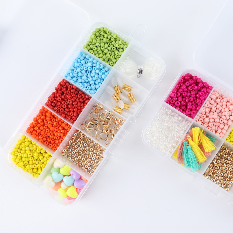 Feildoo Bead Bracelet Making Kits Small Bead Craft Kits For Masks Chains  Glasses Chains Fashion Personality Diy Art Craft Kits For Girls,10 Beads Of  3Mm Pony Beads With Love 